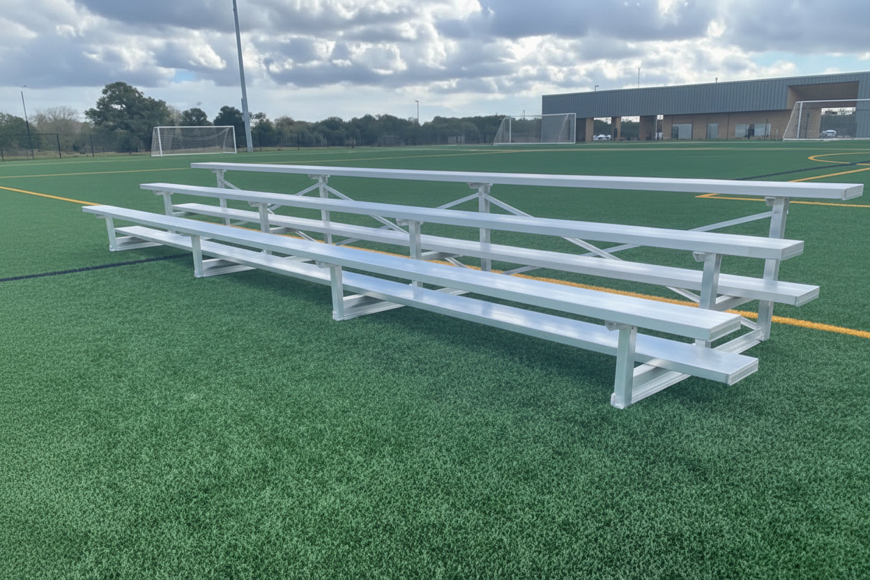 PEVO 3 Row Aluminum Bleachers